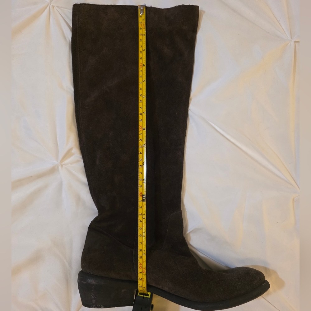 Aldo Brown Suede Knee-High Boots - Picture 4 of 4